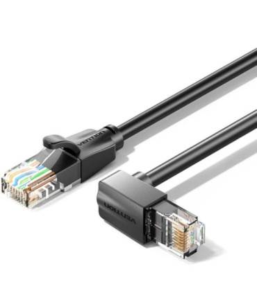 Cable de red rj45 utp vention ibvbj cat.6/ 5m/ acodado 90º/ negro