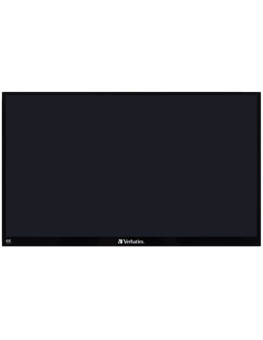 Monitor portátil táctil verbatim pmt-17-4k 17.3'/ 4k/ negro