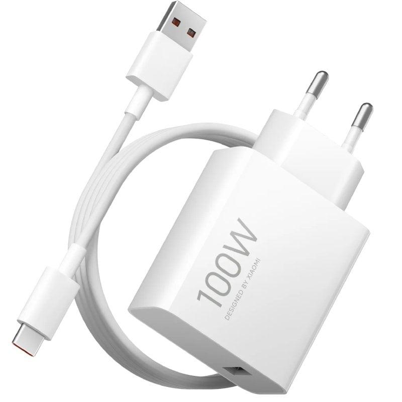 Cargador de Pared Xiaomi 100W Charging Combo (Type-A)/ 1xUSB + Cable USB Tipo-C/ 100W
