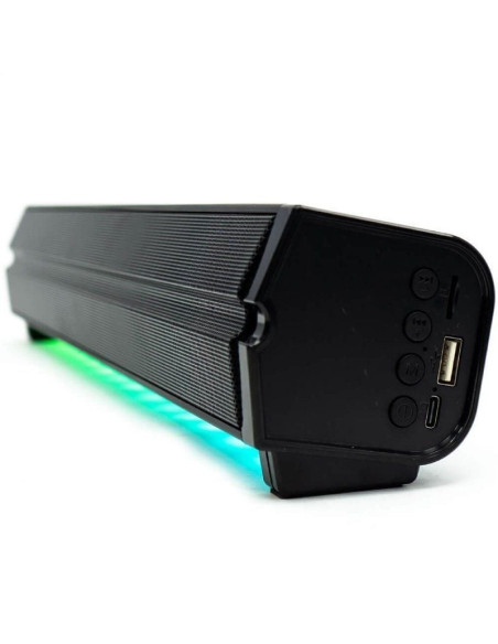 Barra de sonido rgb con bluetooth woxter big bass 310 bt/ 20w/ 2.0