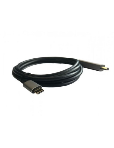 Cable hdmi 3go c137/ hdmi macho - usb tipo-c macho/ 2m/ negro