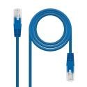 Cable de Red RJ45 UTP Nanocable 10.20.103-BL Cat.5e/ 3m/ Azul