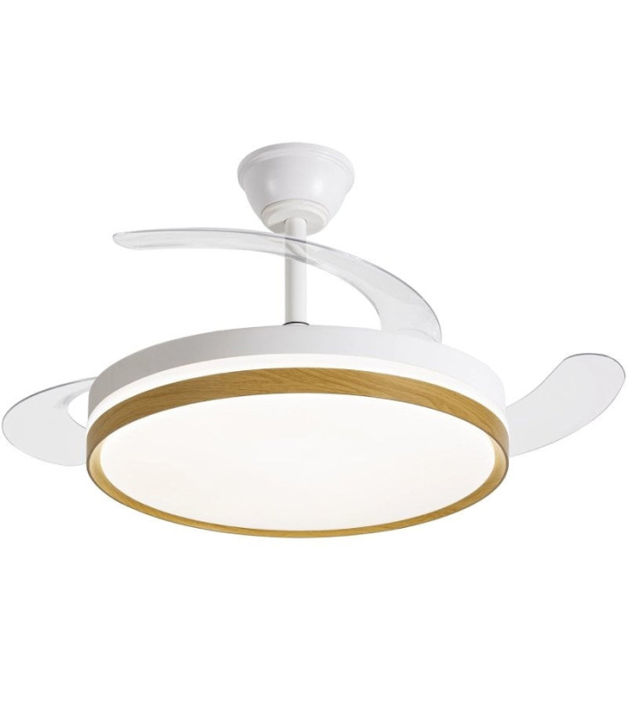 Ventilador de techo daewoo con aspas retráctiles dw5010/ 30w/ 3 aspas/ 6 velocidades