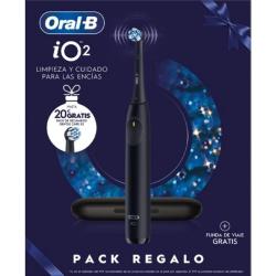 Cepillo Dental Braun Oral-B iO 2/ Incluye 2 Recambios/ Negro
