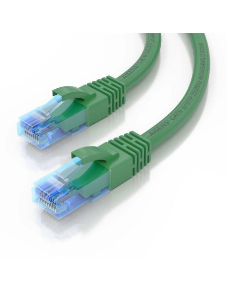 Cable de red rj45 awg26 cca utp aisens a135-0808 cat.6/ 75cm/ verde