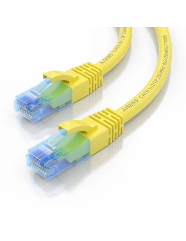 Cable de red rj45 awg26 cca utp aisens a135-0837 cat.6/ 4m/ amarillo