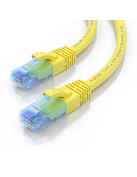 Cable de red rj45 awg26 cca utp aisens a135-0838 cat.6/ 5m/ amarillo