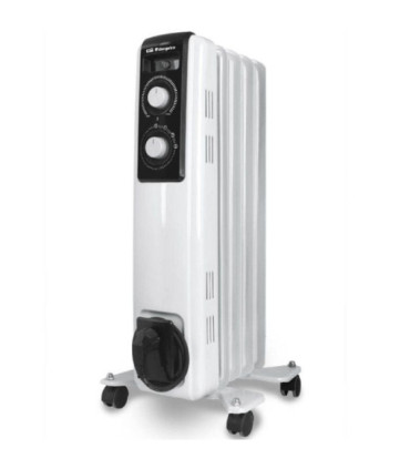 Radiador de aceite orbegozo rf 1000 a/ 2 potencias/ 500-1000w/ 5 elementos caloríficos