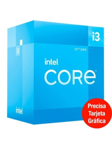 Procesador intel core i3-12100f 3.30ghz socket 1700