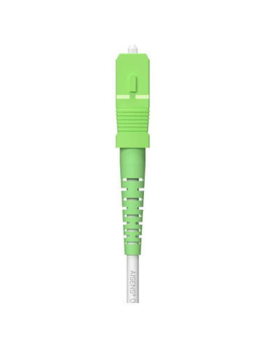 Cable de fibra óptica g657a2 3.0 9/125 smf aisens a152-0616/ lszh/ 80m/ blanco