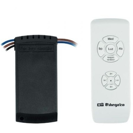 Kit orbegozo rcm 9000 para ventilador de techo/ incluye receptor y mando a distancia