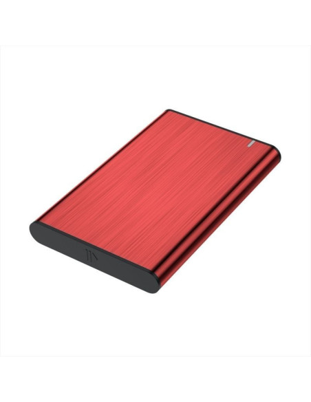 Caja externa para disco duro de 2.5' aisens ase-2525red/ usb 3.1/ sin tornillos