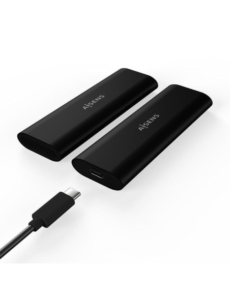 Caja externa para disco ssd m.2 sata/nvme aisens asm2-014b/ usb 3.2/ sin tornillos