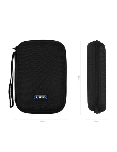 Funda para disco externo de 2.5' aisens asbg-003-bk/ negra