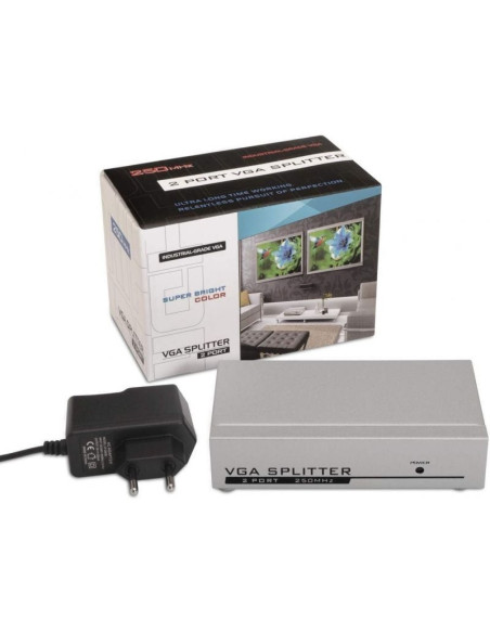 Duplicador svga aisens a116-0084/ 2x svga hembra - svga macho