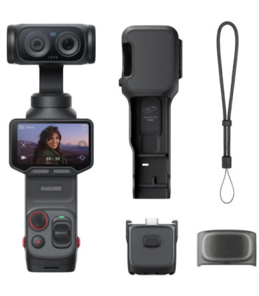 Cámara digital deportiva insta360 luna pro/ 8k/ ángulo de visión 360º/ negra