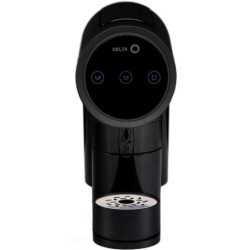 Cafetera de cápsulas delta q iconiq/ negra