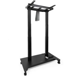 Soporte de Suelo Eléctrico/ Inclinable/ Ajustable con Ruedas TooQ UROS FSM03-B para TV 52-84'/ hasta 100kg