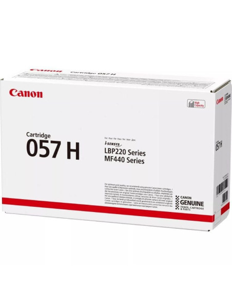 Tóner original canon i-sensys nº057h alta capacidad/ negro