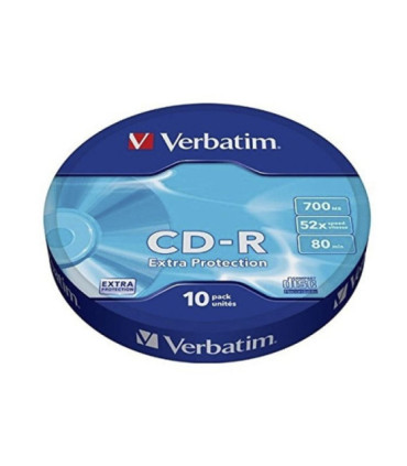 Cd-r verbatim datalife 52x/ tarrina-10uds