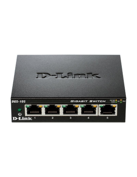 Switch d-link dgs-105 5 puertos/ rj-45 10/100/1000