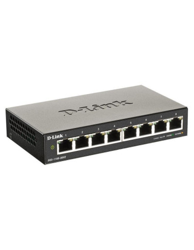 Switch gestionable d-link dgs-1100-08v2 8 puertos/ rj-45 10/100/1000
