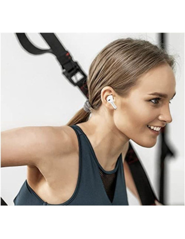 Auriculares bluetooth elbe abtws-003-b con estuche de carga/ autonomía 5h/ blancos