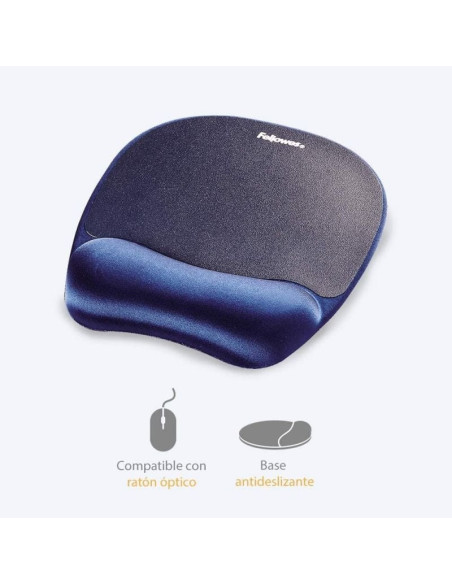 Alfombrilla ergonómica fellowes 9172801/ 20 x 196 x 230mm/ azul