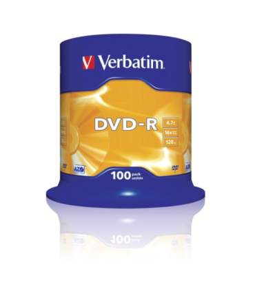 Dvd-r verbatim advanced azo 16x/ tarrina-100uds
