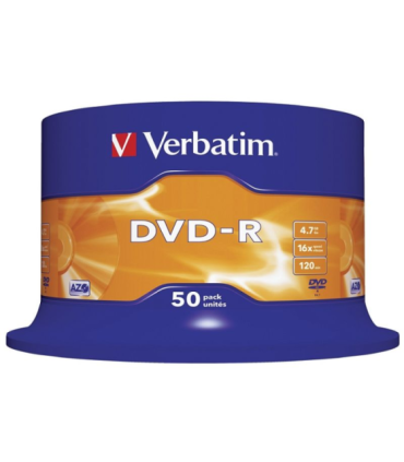 Dvd-r verbatim advanced azo 16x/ tarrina-50uds