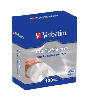 Fundas cd-r verbatim sleeves/ caja-100uds