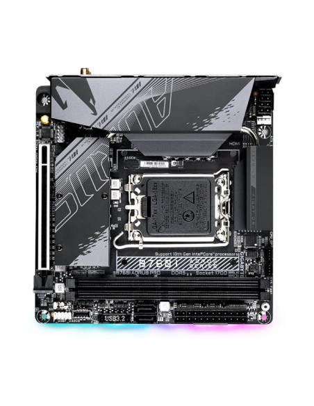 Placa base gigabyte b760i aorus pro socket 1700/ mini-itx