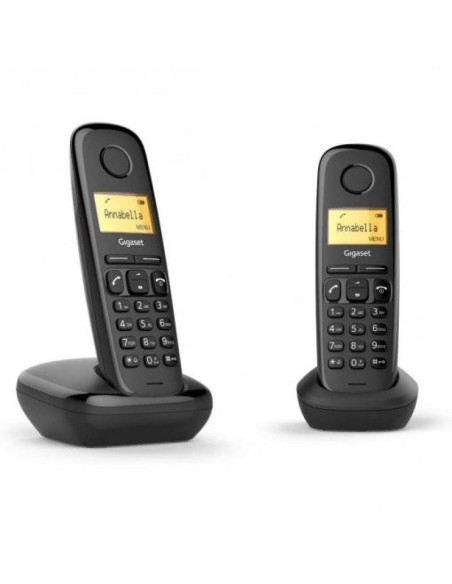 Teléfono inalámbrico gigaset a170/ pack duo/ negro