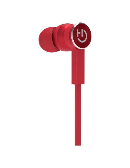 Auriculares inalámbricos intrauditivos hiditec aken int010000/ con micrófono/ bluetooth/ rojos