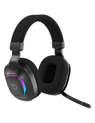 Auriculares gaming con micrófono hiditec vortex argb/ jack 3.5/ bluetooth/ negros