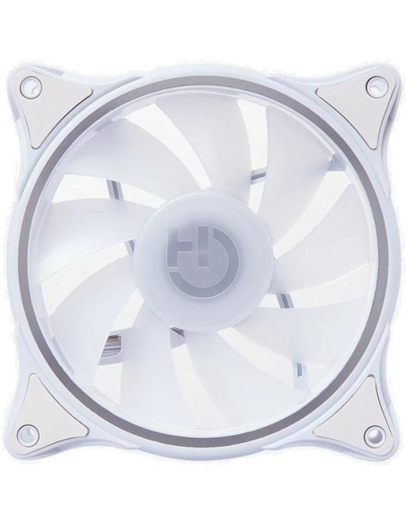 Ventilador hiditec n18 argb/ 12cm/ blanco