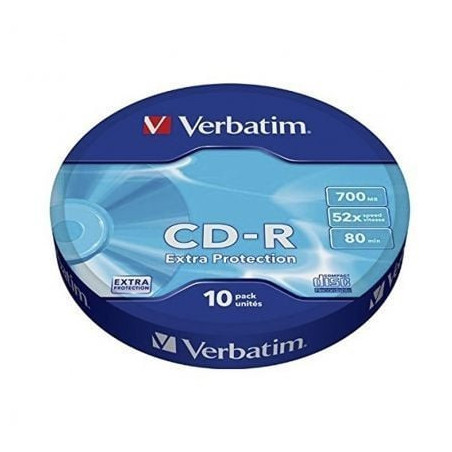 Cd-r verbatim datalife 52x/ tarrina-10uds