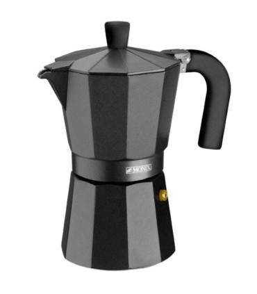 Cafetera italiana monix noir m640006/ 6 tazas/ negra