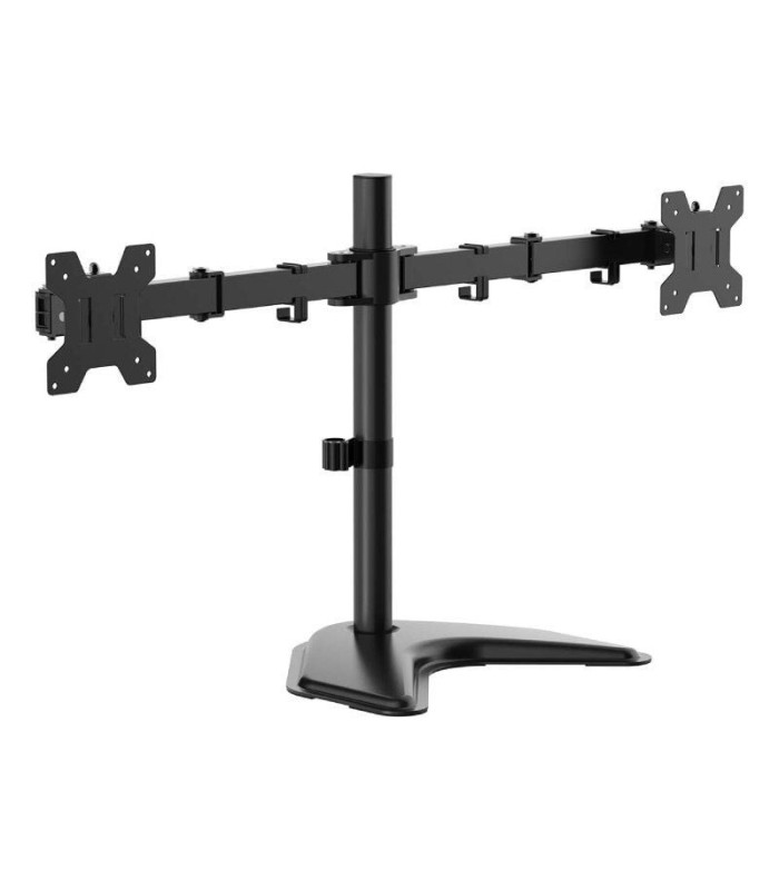 Soporte de sobremesa para 2 monitores aisens dt32tsr-285/ giratorio/ inclinable/ hasta 10kg