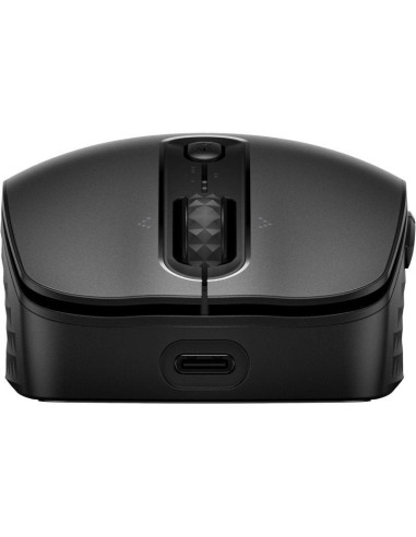 Ratón inalámbrico por bluetooth hp 690/ batería recargable/ hasta 4000 dpi/ negro