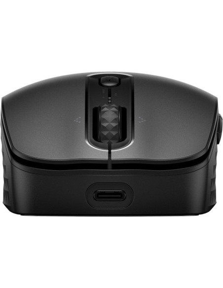 Ratón inalámbrico por bluetooth hp 690/ batería recargable/ hasta 4000 dpi/ negro
