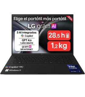 Portátil LG Gram 16Z90TL-V.AZ85BN Intel Core Ultra 7-258V/ 32GB/ 512GB SSD/ 16'/ Win11 Pro