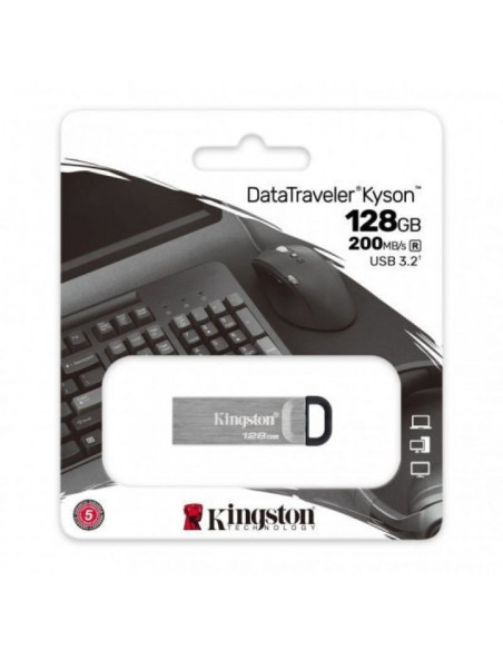 Pendrive 128gb kingston datatraveler kyson usb 3.2