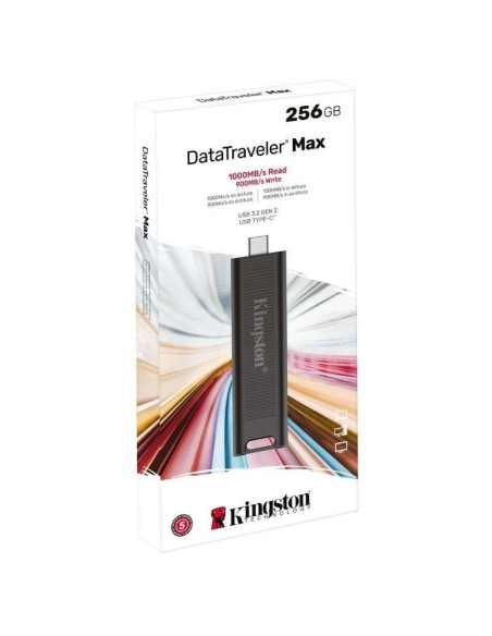 Pendrive 256gb kingston datatraveler max usb tipo-c
