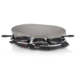 Parrilla Princess Stone 8 Oval & Raclette 162720/ 1200W/ Tamaño 430*300mm