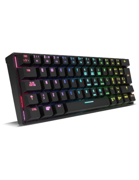 Teclado gaming mecánico inalámbrico krom kluster/ negro