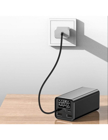 Batería externa/powerbank leotec powerbank 20000mah pd/ 65w/ compatible con portátiles