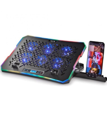 Soporte refrigerante ngs hero stand para portátiles hasta 15.6'/ iluminación led