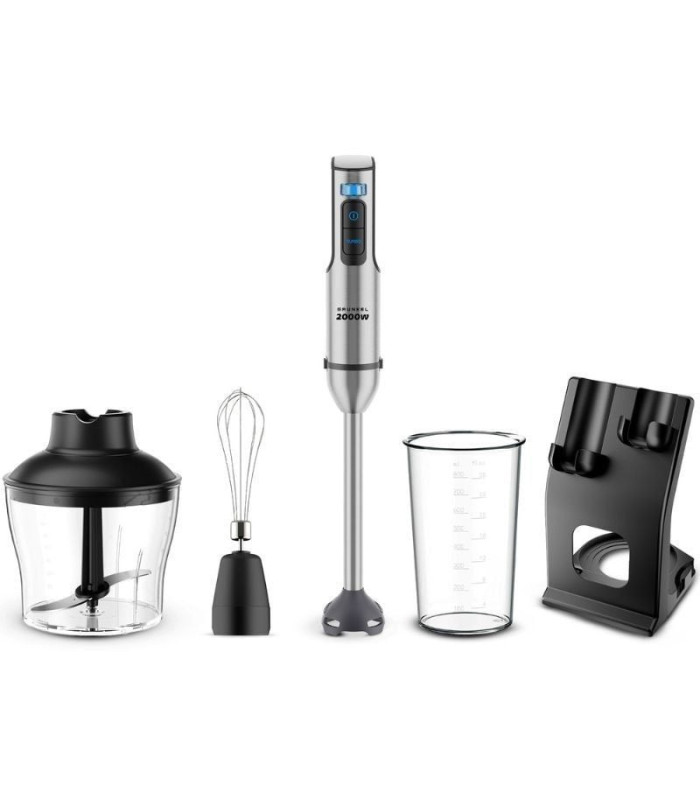 Batidora de mano grunkel bm-2000set/ 2000w/ capacidad 0.8l/ incluye vaso, picadora, varilla y soporte