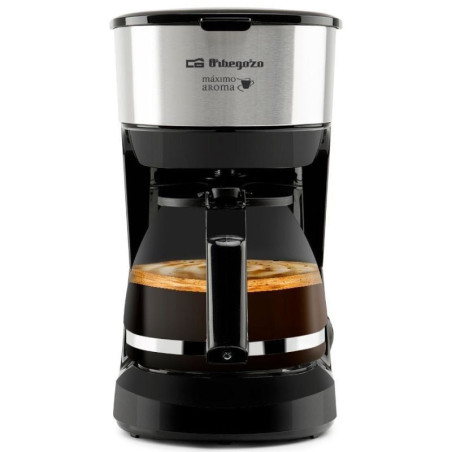 Cafetera de goteo orbegozo cg 4506/ 6 tazas/ negra y plata